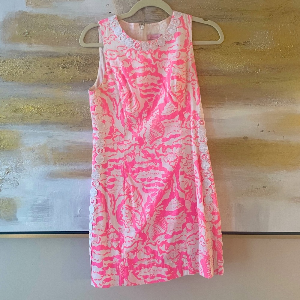 LILLY PULITZER Mila Shift Dress In Coral Reef Beside The Point